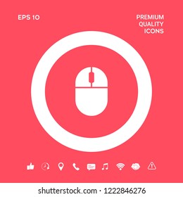 Computer mouse icon. Graphic elements for your design