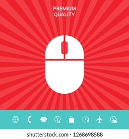 Computer mouse icon. Graphic elements for your design