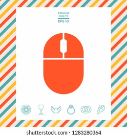 Computer mouse icon. Graphic elements for your design