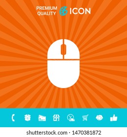 Computer mouse icon. Graphic elements for your design