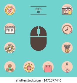Computer mouse icon. Graphic elements for your design