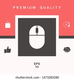 Computer mouse icon. Graphic elements for your design