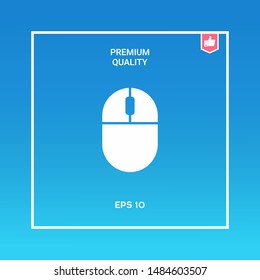 Computer mouse icon. Graphic elements for your design
