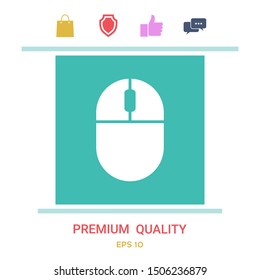 Computer mouse icon. Graphic elements for your design