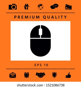 Computer mouse icon. Graphic elements for your design