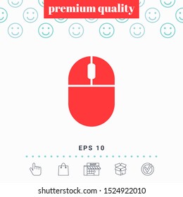 Computer mouse icon. Graphic elements for your design