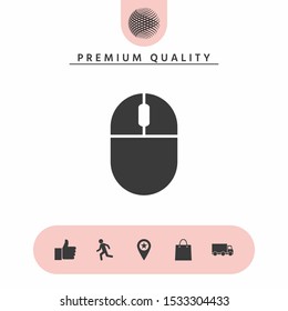 Computer mouse icon. Graphic elements for your design