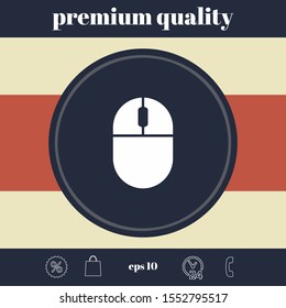 Computer mouse icon. Graphic elements for your design