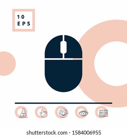 Computer mouse icon. Graphic elements for your design