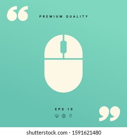 Computer mouse icon. Graphic elements for your design