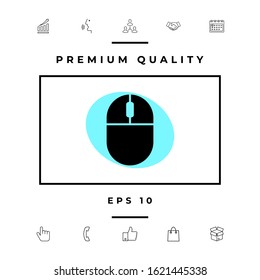 Computer mouse icon. Graphic elements for your design
