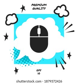 Computer mouse icon. Graphic elements for your design