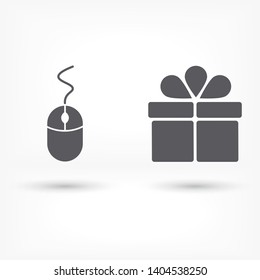 Computer mouse icon .  Illustration design