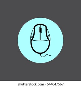 Computer mouse icon isolated.