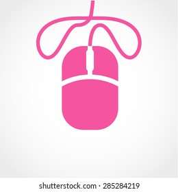 Computer mouse Icon Isolated on White Background