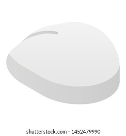 Computer mouse icon. Isometric of computer mouse vector icon for web design isolated on white background