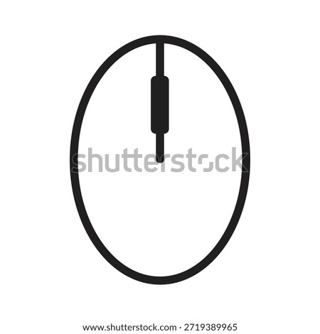 Computer Mouse Icon. Line, glyph and filled outline colorful version.