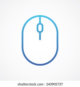Computer mouse icon in line style
