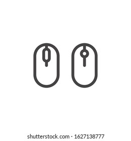 computer mouse icon. Computer mouse logo Symbol vector template