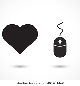 Computer mouse icon . Lorem Ipsum Illustration design