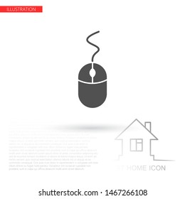 Computer mouse icon . Lorem Ipsum Illustration design