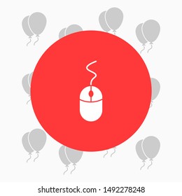 Computer mouse icon . Lorem Ipsum Illustration design