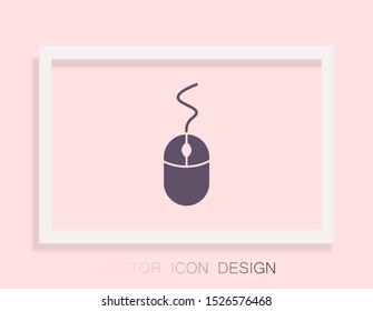 Computer mouse icon . Lorem Ipsum Illustration design