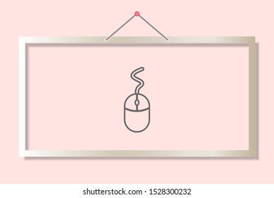 computer mouse icon . Lorem Ipsum Illustration design