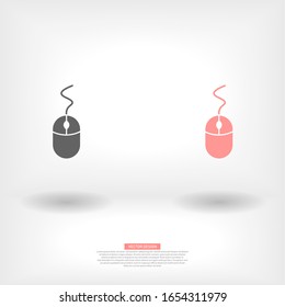 Computer mouse icon . Lorem Ipsum Illustration design