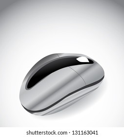 Computer mouse icon on white