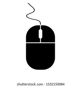 Computer mouse icon on white background. Vector illustration.