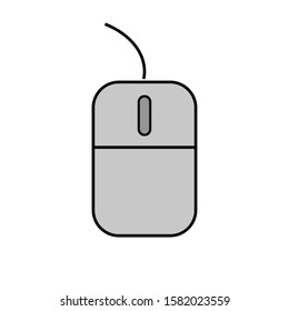 Computer mouse icon on white background. Vector illustration.