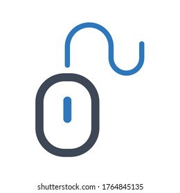 Computer mouse icon on white background