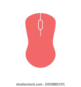 Computer Mouse icon on white background. Vector illustration in trendy flat style