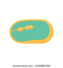 Computer Mouse icon on white background. Vector illustration in trendy flat style