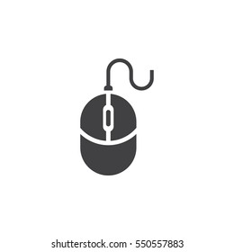 Computer mouse icon on the white background