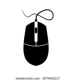 computer mouse icon outline isolated on white background, for website design, mobile app, ui. editable stork. vector illustration