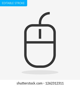 Computer Mouse icon Pixel Perfect Editable Stroke Vector