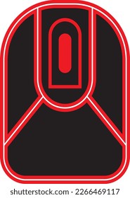 Computer mouse icon plate is simple and elegant with black and white color texture