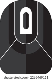 Computer mouse icon plate is simple and elegant with black and white color texture
