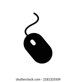Computer Mouse Icon Sign Vector Isolated on White Artboard