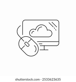 computer mouse icon sign vector