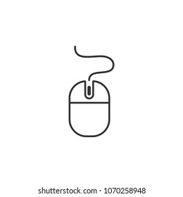 Computer mouse icon. Simple element illustration. Computer mouse symbol design template. Can be used for web and mobile on white background