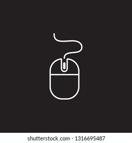 Computer mouse icon. Simple element illustration. Computer mouse symbol design template. Can be used for web and mobile