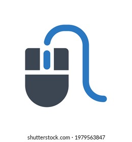 Computer mouse icon (Simple vector illustration)