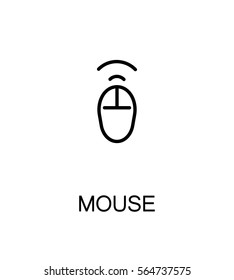 Computer mouse icon. Single high quality outline symbol for web design or mobile app. Thin line sign for design logo. Black outline pictogram on white background