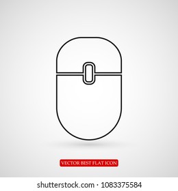  Computer mouse icon, stock vector illustration flat design style
