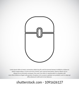  Computer mouse icon, stock vector illustration flat design style