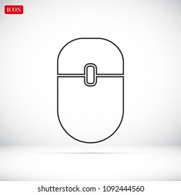  Computer mouse icon, stock vector illustration flat design style