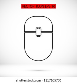  Computer mouse icon, stock vector illustration flat design style